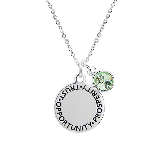 Karma August Birthstone Necklace