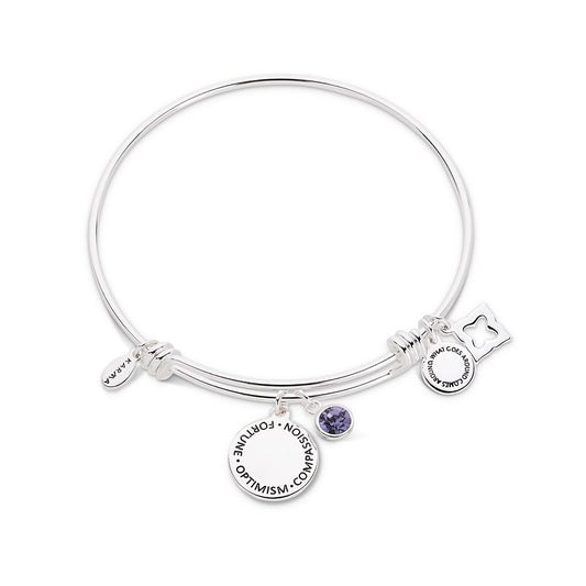 Karma December Birthstone Bangle