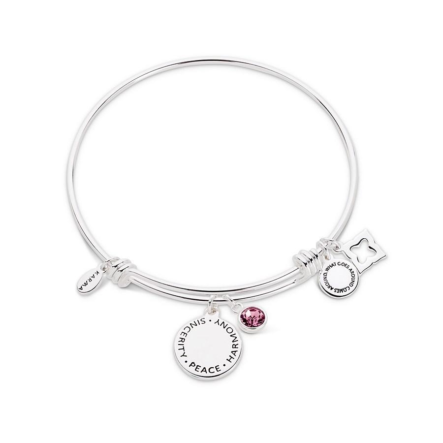 Karma February Birthstone Bangle