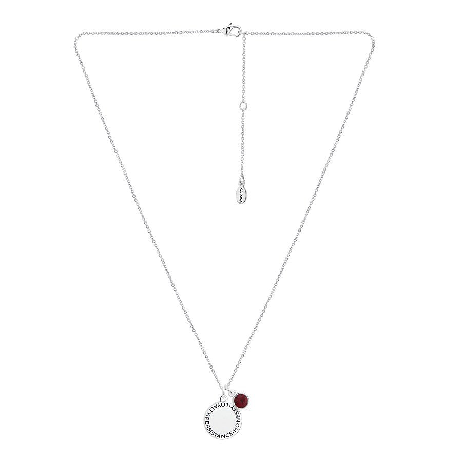 Karma January Birthstone Necklace