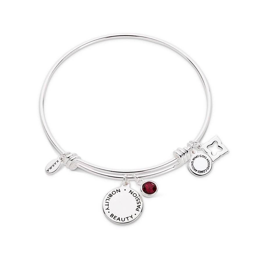 Karma July Birthstone Bangle
