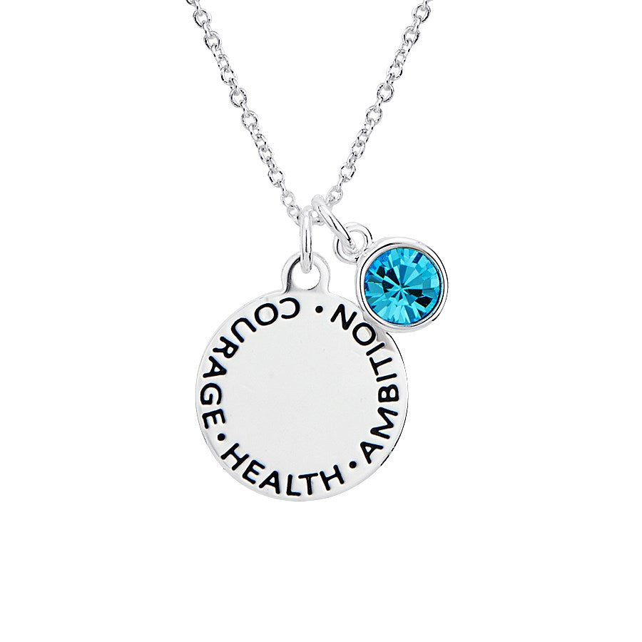 Karma March Birthstone Necklace