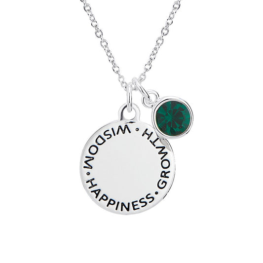 Karma May Birthstone Necklace