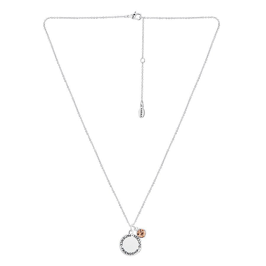 Karma November Birthstone Necklace
