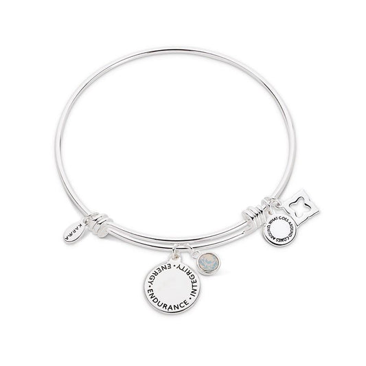 Karma October Birthstone Bangle