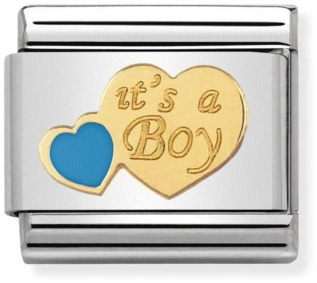 Nomination Blue It's A Boy Charm