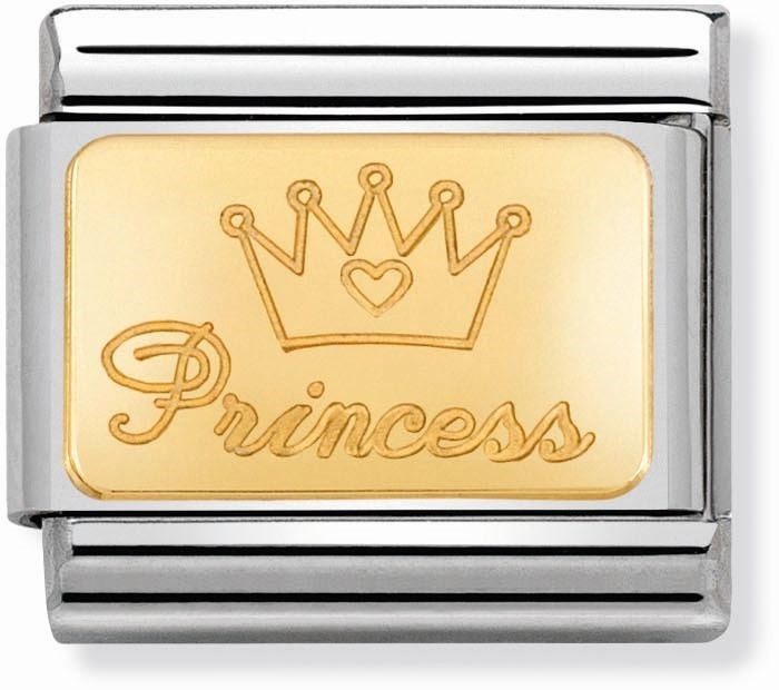 Nomination Gold Princess Charm