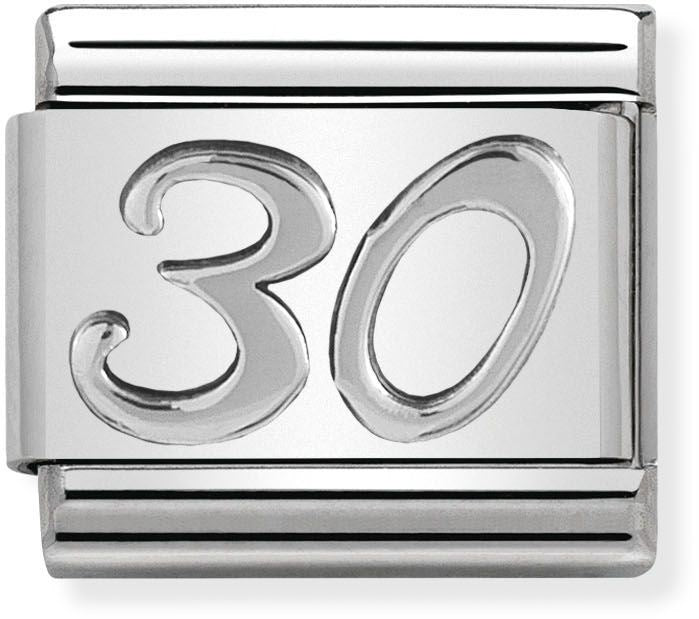 Nomination Oxidised Silver 30 Birthday Charm