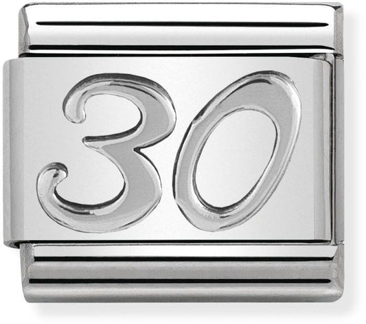 Nomination Oxidised Silver 30 Birthday Charm