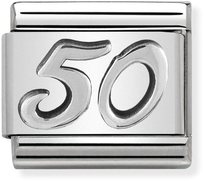 Nomination Oxidised Silver 50 Birthday Charm