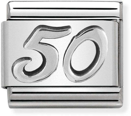 Nomination Oxidised Silver 50 Birthday Charm