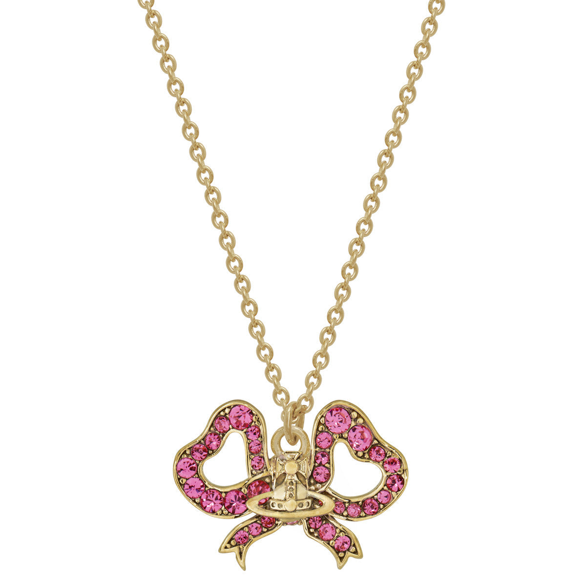 Vivienne Westwood Gold Rose Rigoberta Bow Necklace