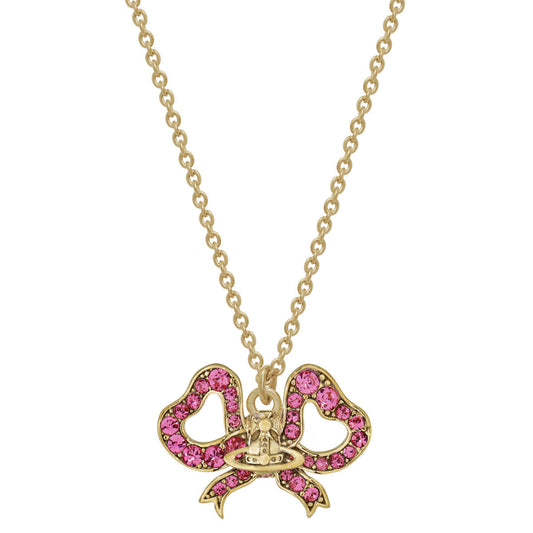 Vivienne Westwood Gold Rose Rigoberta Bow Necklace