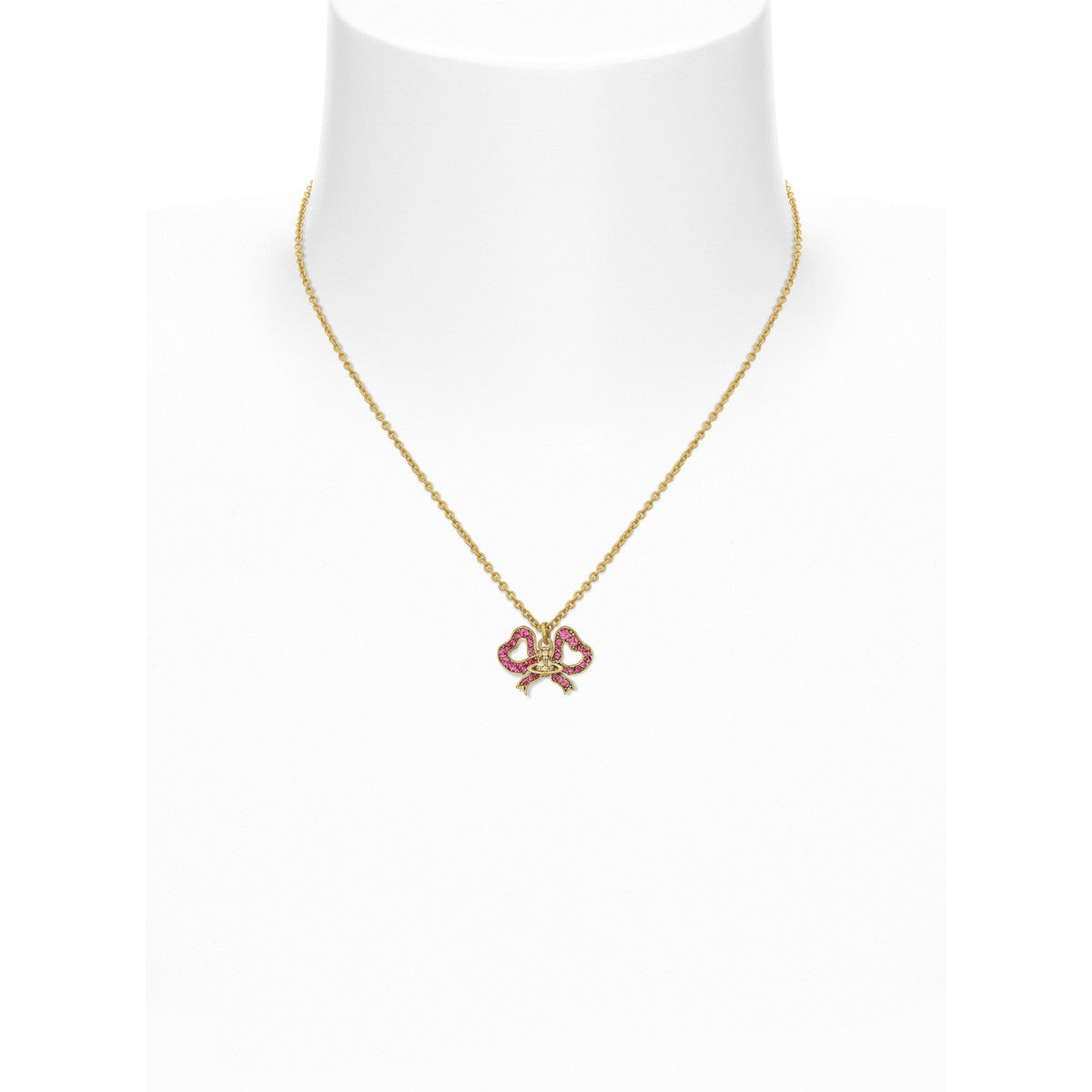 Vivienne Westwood Gold Rose Rigoberta Bow Necklace