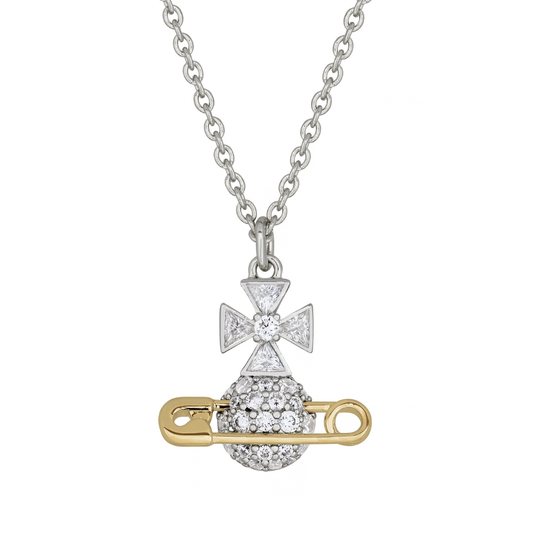 Vivienne Westwood Gold Mix Hectorina Pin Necklace