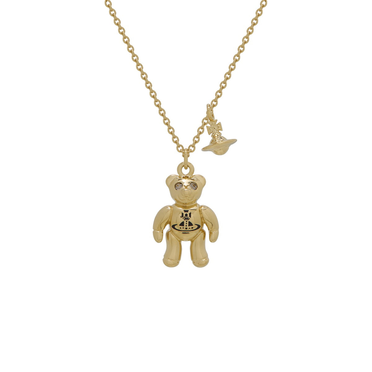 Vivienne Westwood Gold Ruby Teddy Necklace