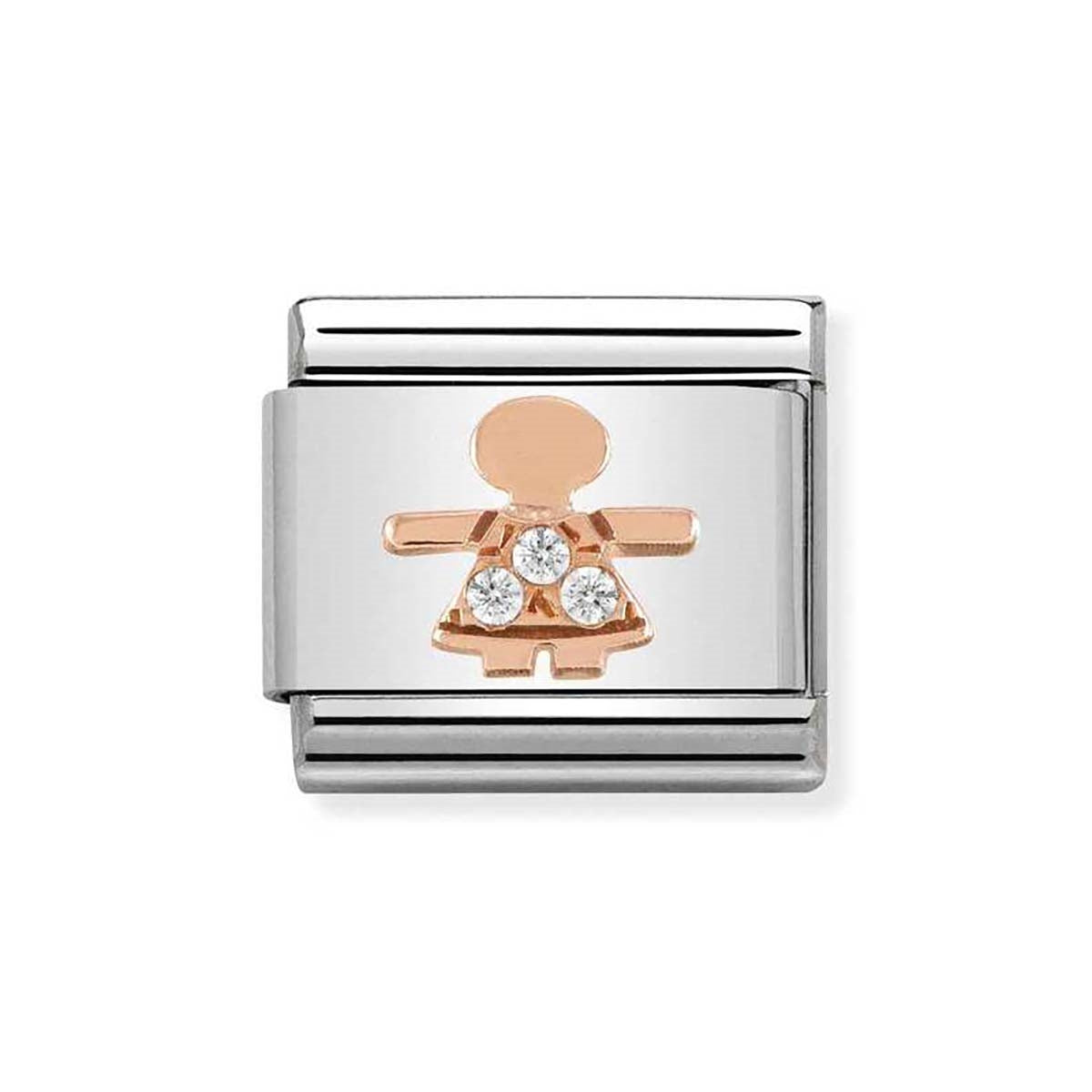 Nomination Rose Gold Little Girl Charm
