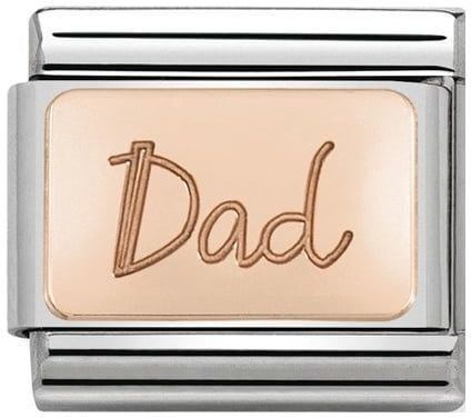 Nomination Rose Gold Dad Charm
