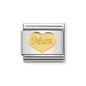 Nomination Gold Mum Heart Charm