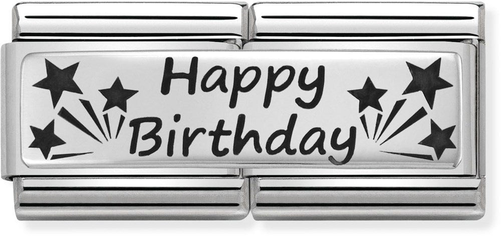 Nomination Happy Birthday Double Charm