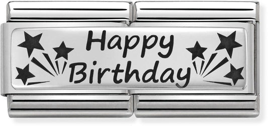 Nomination Happy Birthday Double Charm