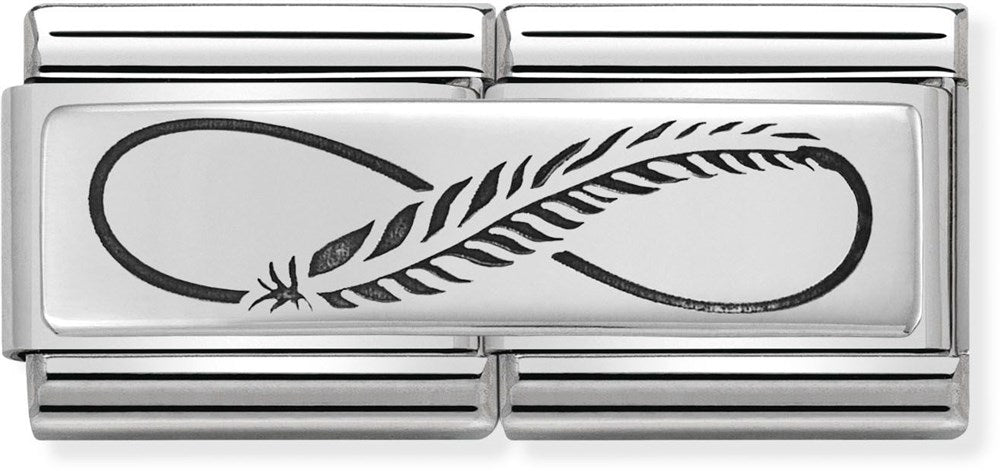 Nomination Infinity Feather Double Charm