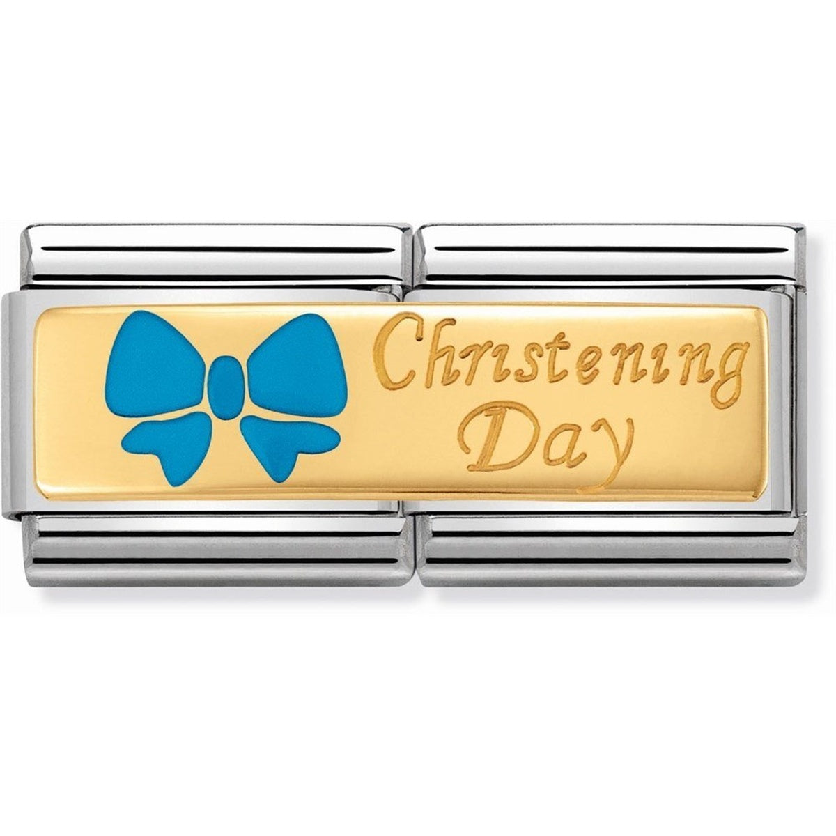 Nomination Blue Christening Day Double Charm