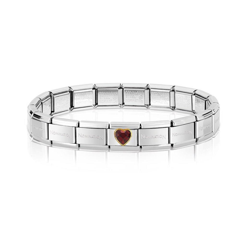 Nomination Red & Gold Heart Charm