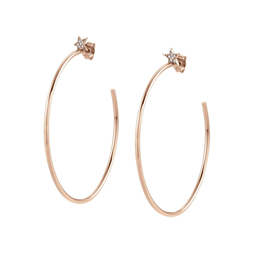 Nomination Stella Rose Gold Large Hoop Earrings