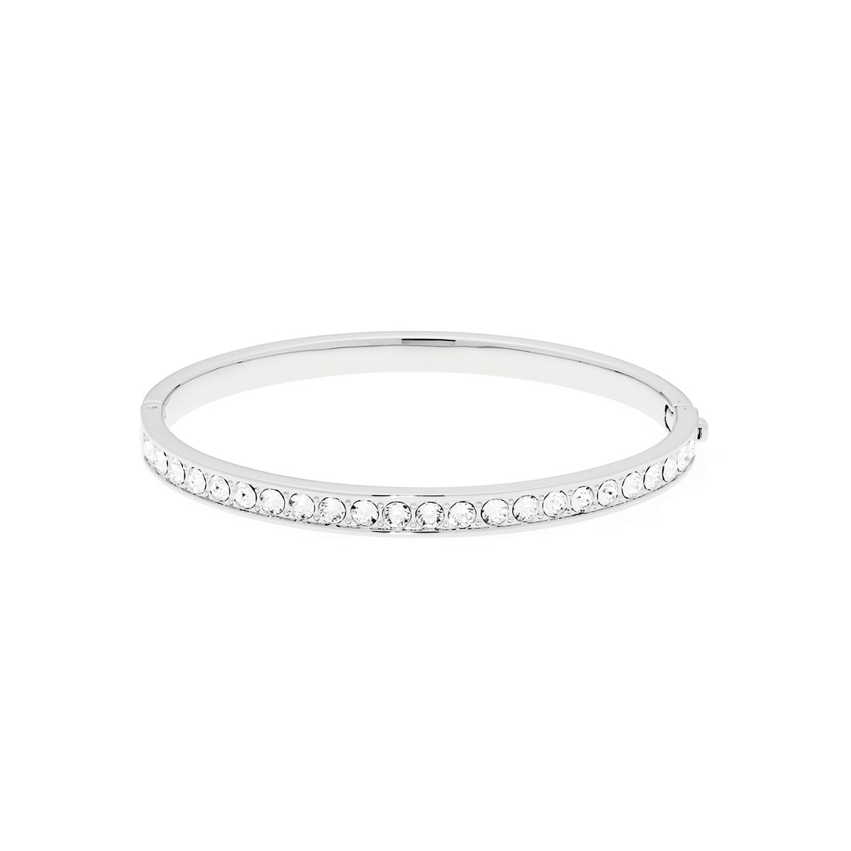 Ted Baker Clemara Hinge Crystal Silver Bangle