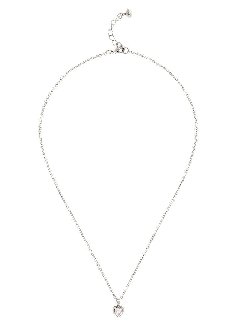Ted Baker Silver Crystal Heart Necklace