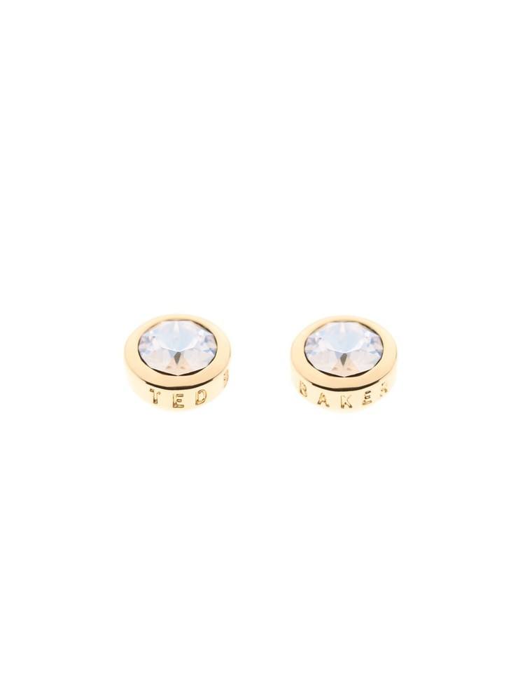 Ted Baker Sinaa Crystal Stud Gold Earrings