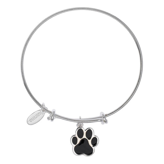 Karma Guide Dogs NI Paw Silver Bangle