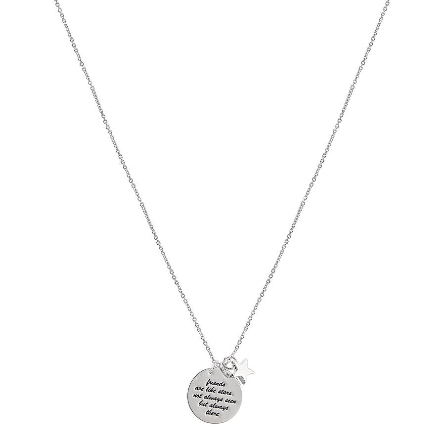 Karma Silver Friendship Necklace