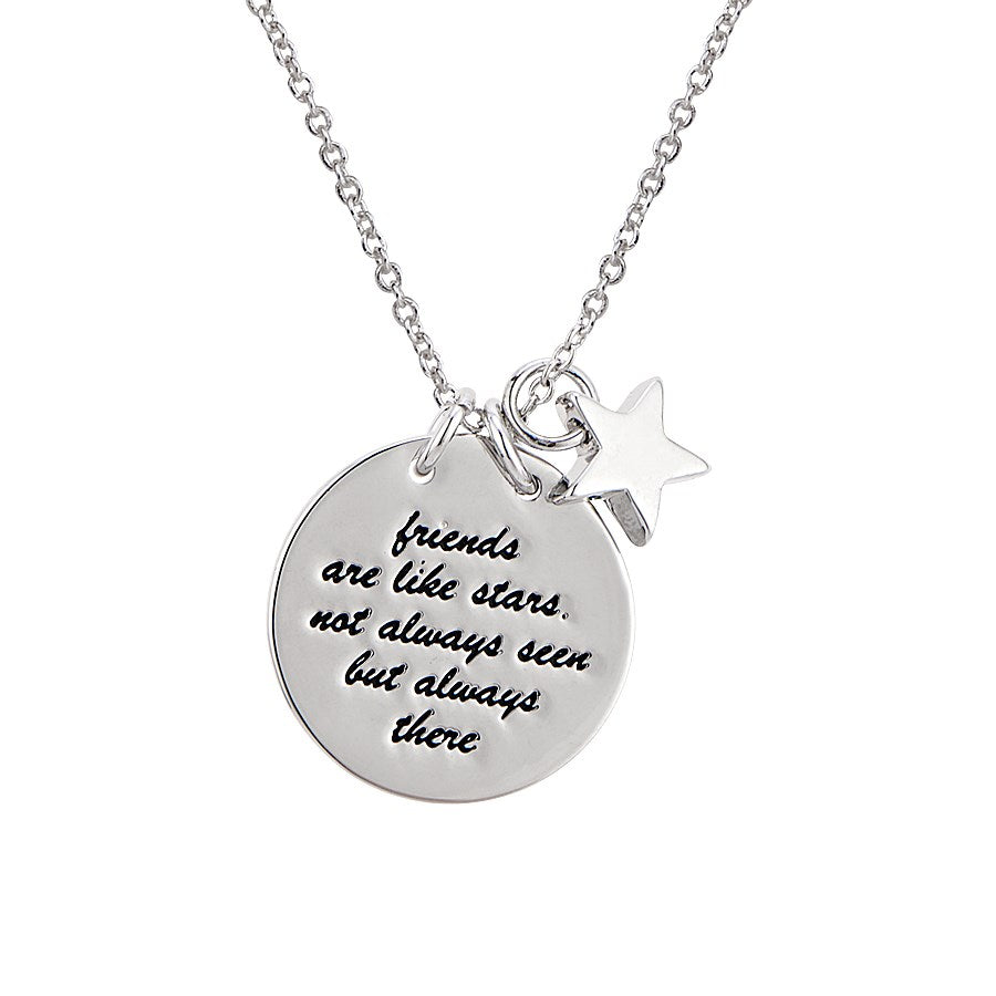 Karma Silver Friendship Necklace