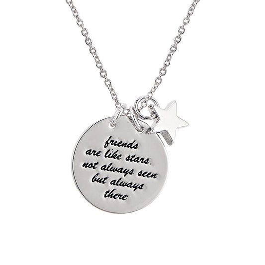 Karma Silver Friendship Necklace
