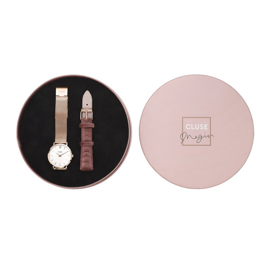 CLUSE X Negin Minuit Pink Velvet Gift Set