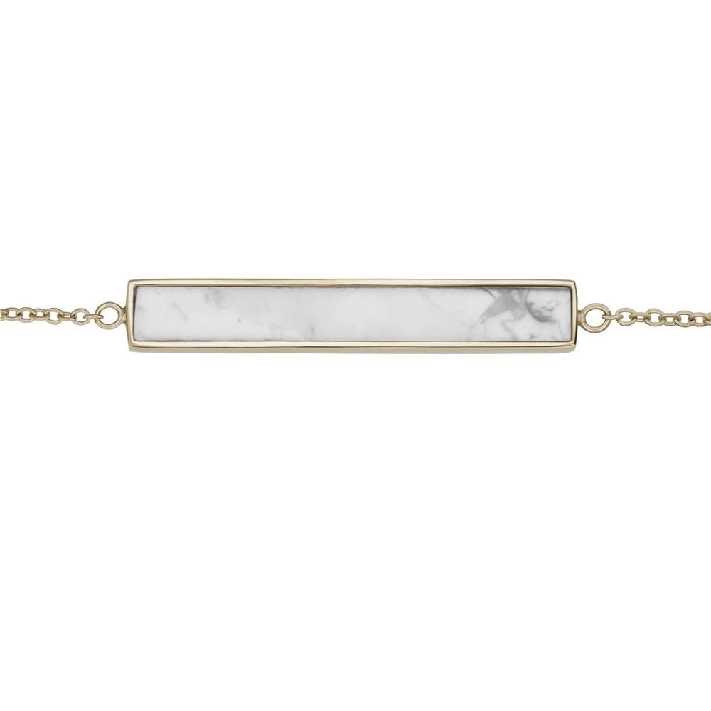 CLUSE Idylle Gold Marble Bar Chain Bracelet