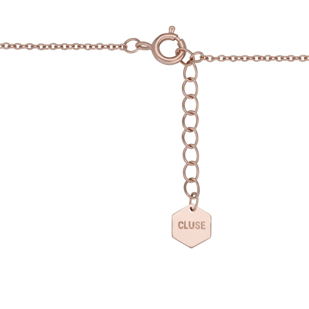 CLUSE Idylle Rose Gold Marble Bar Chain Bracelet