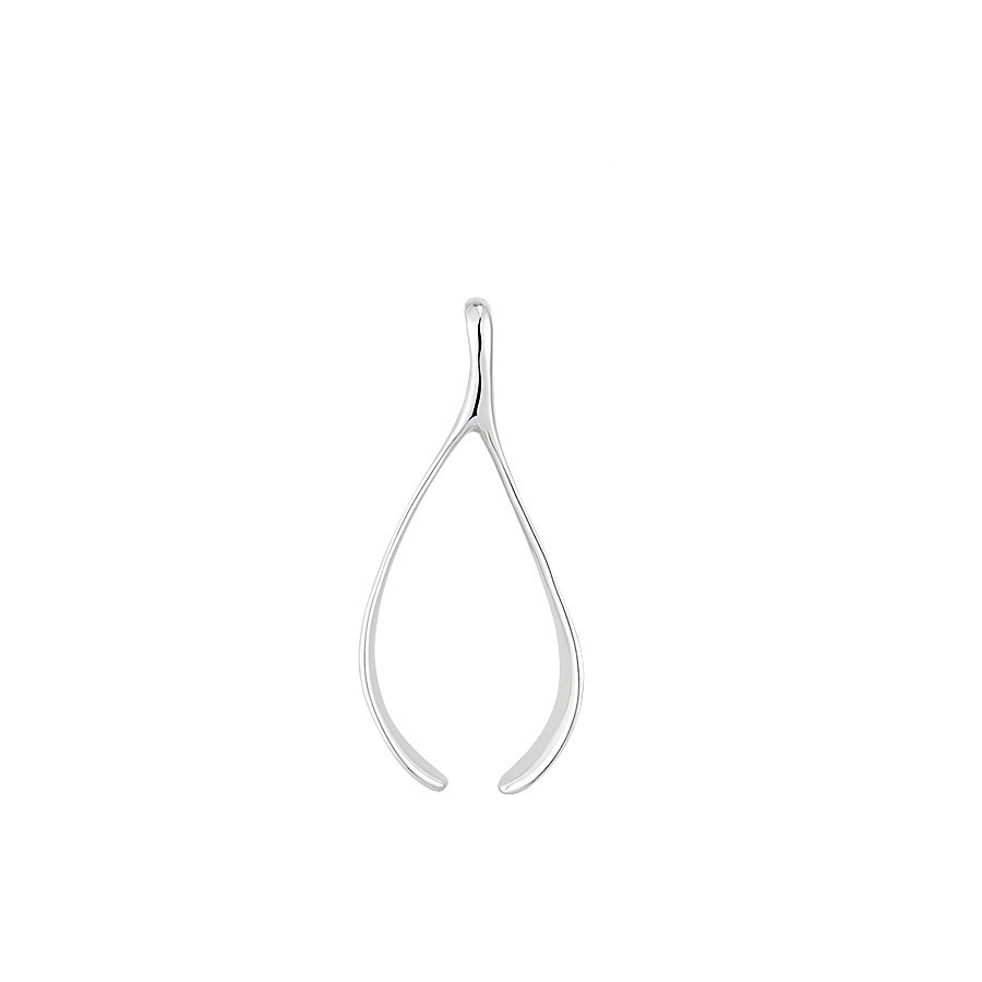 Argento Silver Wishbone Pendant