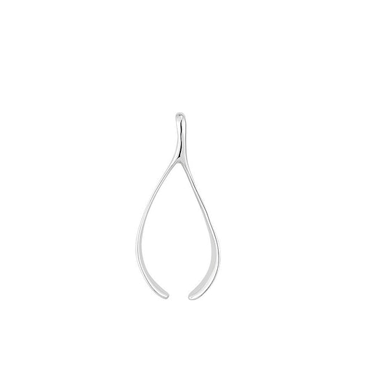 Argento Silver Wishbone Pendant
