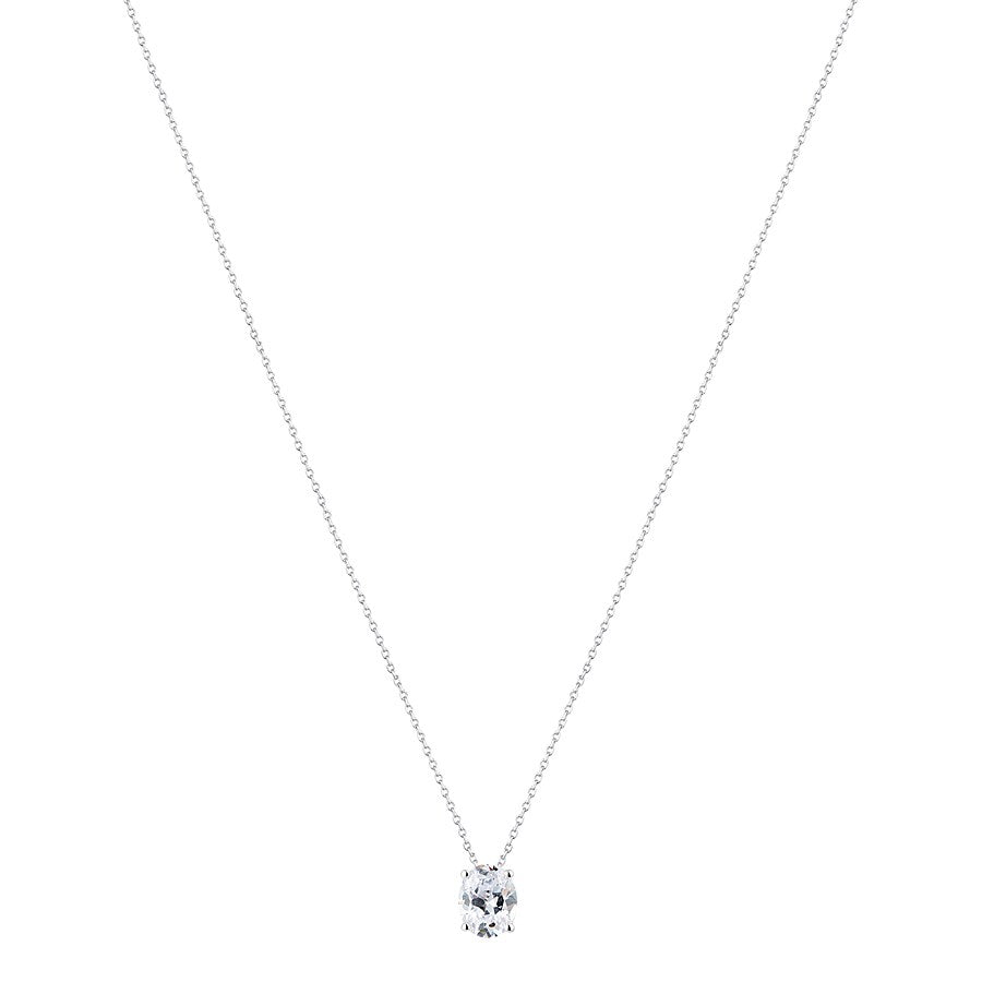 Argento Solitaire Square Necklace