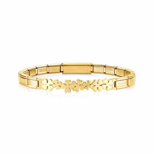 Nomination Gold Trendsetter Clover Bracelet