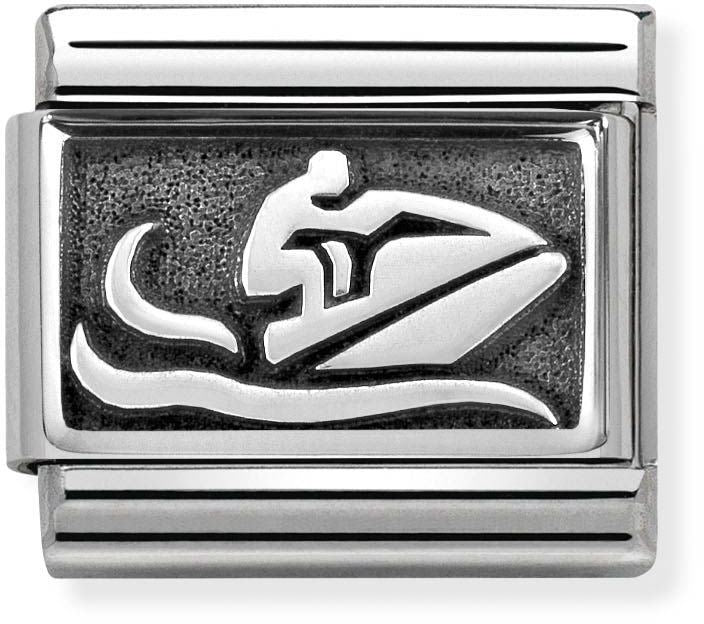 Nomination Oxidised Silver Jetski Charm