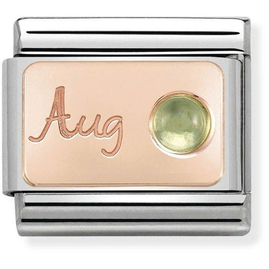 Nomination Rose Gold August Peridot Charm