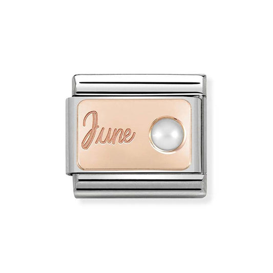 Nomination Rose Gold June Pearl Charm
