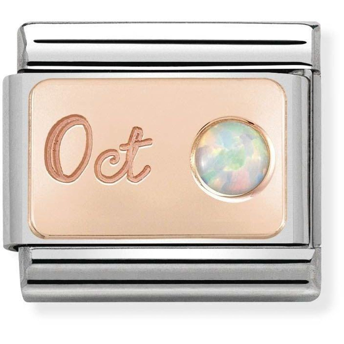 Nomination Rose Gold October Opal Charm