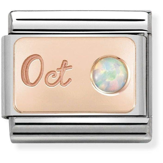 Nomination Rose Gold October Opal Charm