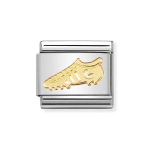 Nomination Gold Football Boot Charm