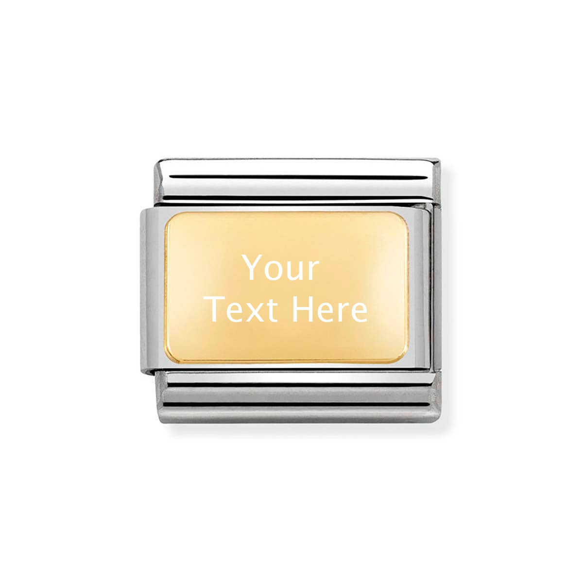 Nomination Gold Plate Engraving Charm